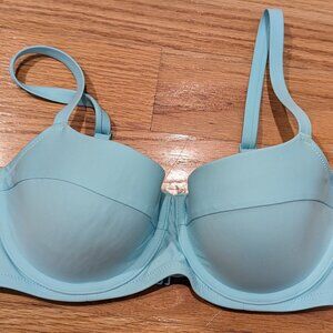 Aerie Lightly Lined Underwire Bikini Top, Light Blue, 32DD